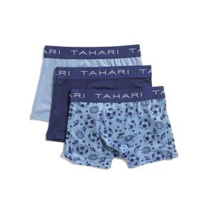 TAHARI BOY Blue Multi Toddler Boys 3pk Printed Boxer Briefs